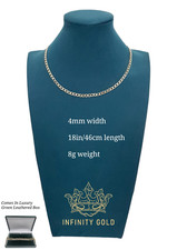 Mens 9ct Gold XP 4mm Curb