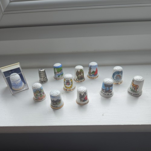 Bone china thimbles collectors - china,