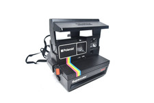 Polaroid Supercolor 600 Film Land Camera Black Instant Tested Working