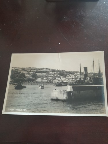 Old postcard newlyn harbour - postcard,