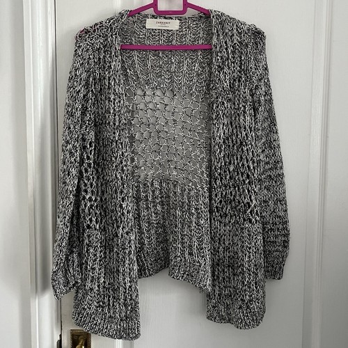 Black white zara knit - black,
