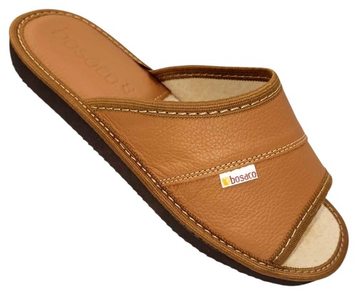 Women leather slippers - leather,