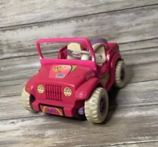 Vintage 1997 Kelly Power Wheels Pink Jeep Doll Vehicle Car 90s Barbie Mattel