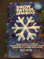 SNOW PATROL PROMO POSTER - REWORKED - OFFICIAL RECORD COMPANY ISSUE 71cm x 50cm