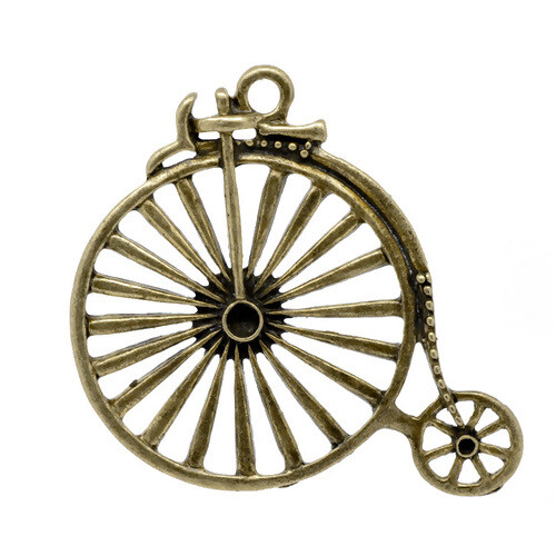 Penny farthing charms antique - penny,