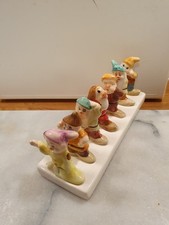 Disney Snow White Seven Dwarfs Toast Rack H8cm X L20cm Vgc