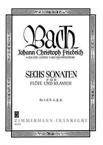 Six sonatas b19 wf - sonatas, b19/