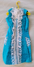 Original Rare Vintage Francie Doll Turquoise Dress
