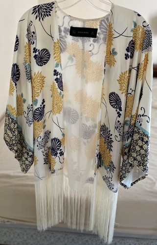 Zara floral fringed - zara,