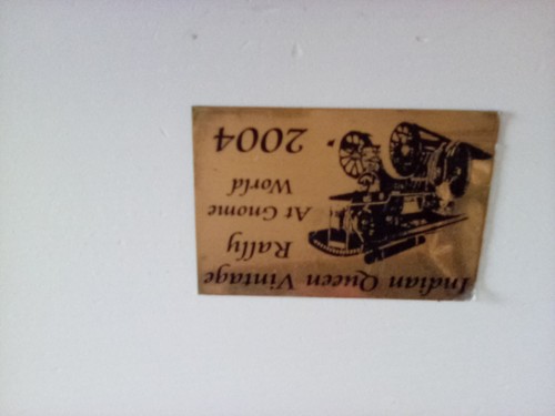 Brass plaque indian queen - plaque,