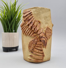 Vintage Bernard Rooke Studio Pottery Brutalist 18cm Vase Glazed Mid Century Rare