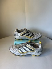Adidas Predator Football Boots UK 5.5 Absolado X TRX SG White Yellow 2009