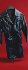 Vintage real leather trench - real,