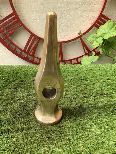Solid brass hammer - brass, head