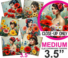 Vintage Lady Female Card