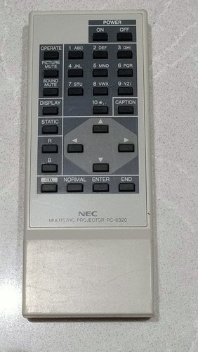Nec crt projector remote - ,