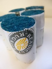 5 Rolls Latch Hook Yarn,  Hook Rug Wool Nylon, Crochet Teal / Peacock Green