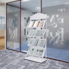 4-Tier Newspaper Display Rack