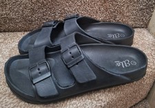 Ella Black Sandals Flip Flops