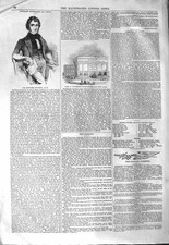 Original Old Antique Print