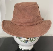 TILLEY HEMP HAT TH5 COLOUR MOCHA (BROWN) SIZE 7 HARDLY WORN EXCELLENT CONDITION