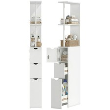 HOMCOM Tall Bathroom Storage