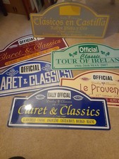 Classic Car Rally Plaques