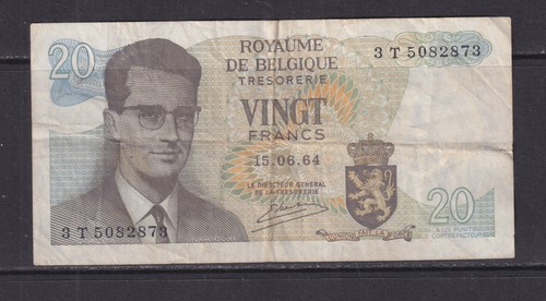 Belgium 1964 20 francs - belgium,