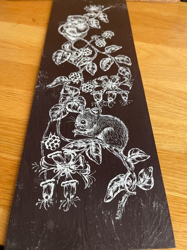 Welsh slate vintage piece - vintage,