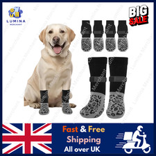 4-Pack Anti-Slip Dog Socks