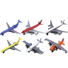 6 Pack Toy Airplanes Diecast