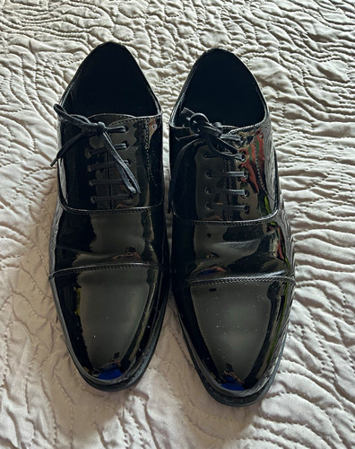 Men black patent - men's,