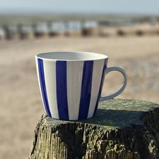 Blue & White Stripe Stoneware