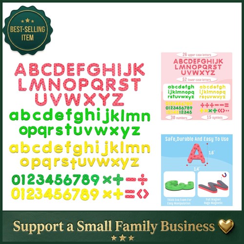 123 magnetic foam letters - 123,