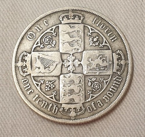1883 gothic florin queen - gothic,
