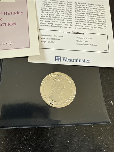 The queens 80th silver coin - the,