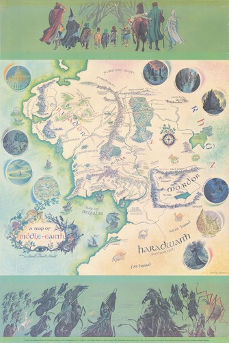 Map middle earth by - a,