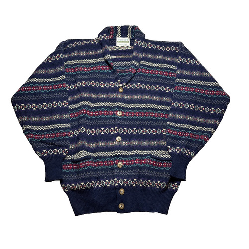 Vtg fair isle cardigan - vtg,
