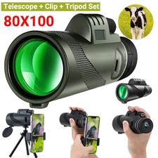 80X100 HD Monocular Telescope