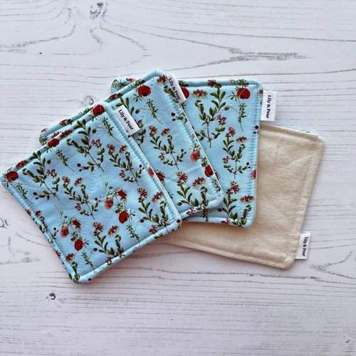 Red poppy floral quilted - quilted, drink