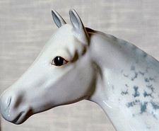 Beswick Thoroughbred Stallion Large Vintage Dapple Grey Gloss Model No.1772 Vgc