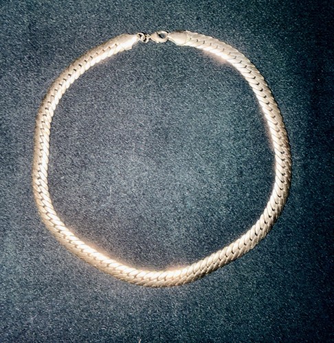 10mm gold tone herringbone - 10mm,