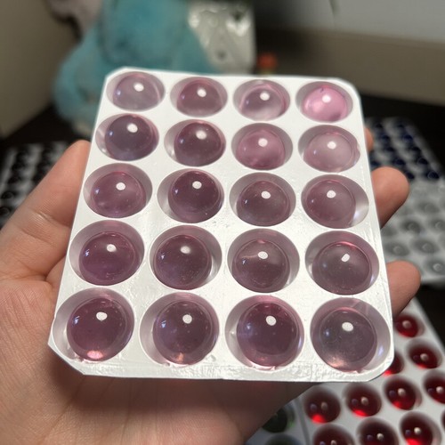 5mm clear pink - 20,