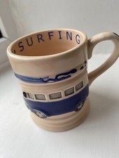 BLUE Novelty Ceramic VW Surfer