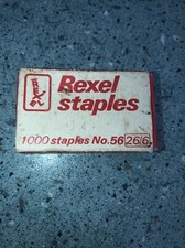 VINTAGE REXEL STAPLES 1000 No 56  26/6 SIZE 6mm GAUGE 
