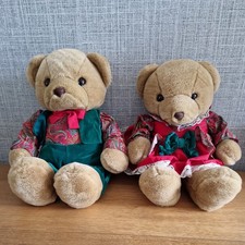 Allders Teddy Bears Dad and Mum.