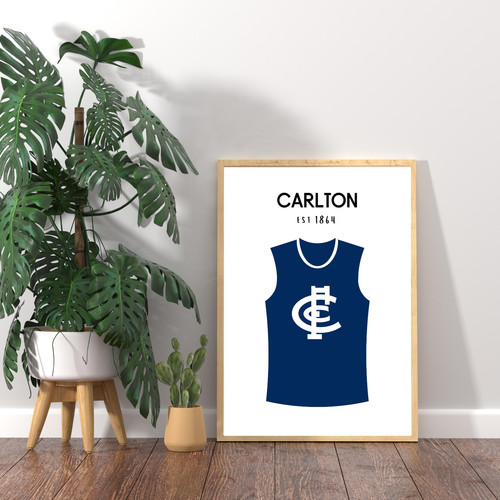 Carlton football print - print, |
