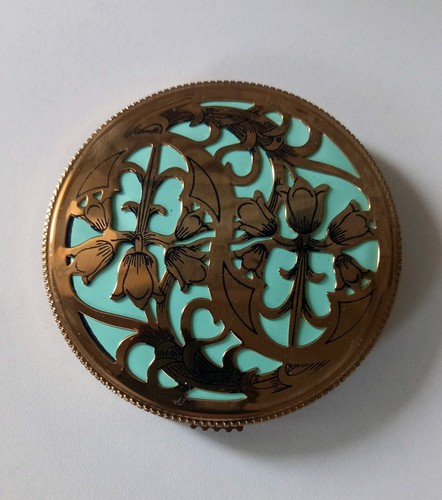 Vintage art nouveau round - vintage,