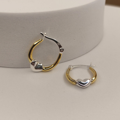 Gold sterling silver - silver, two