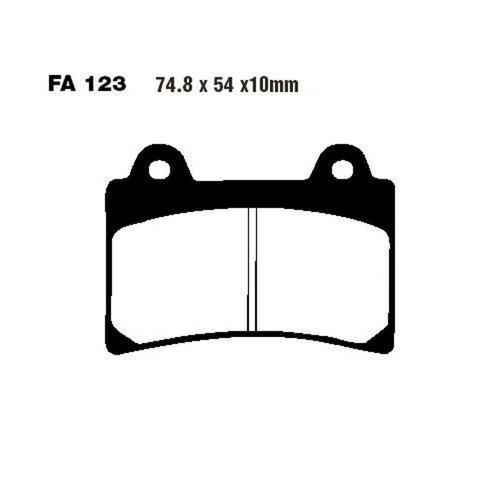 Pair pads ebc fa123v - of,
